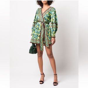 alice + olivia
Simona floral-print wrap minidress